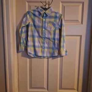 Wonder Nation boys button-down plaid shirt size 5T